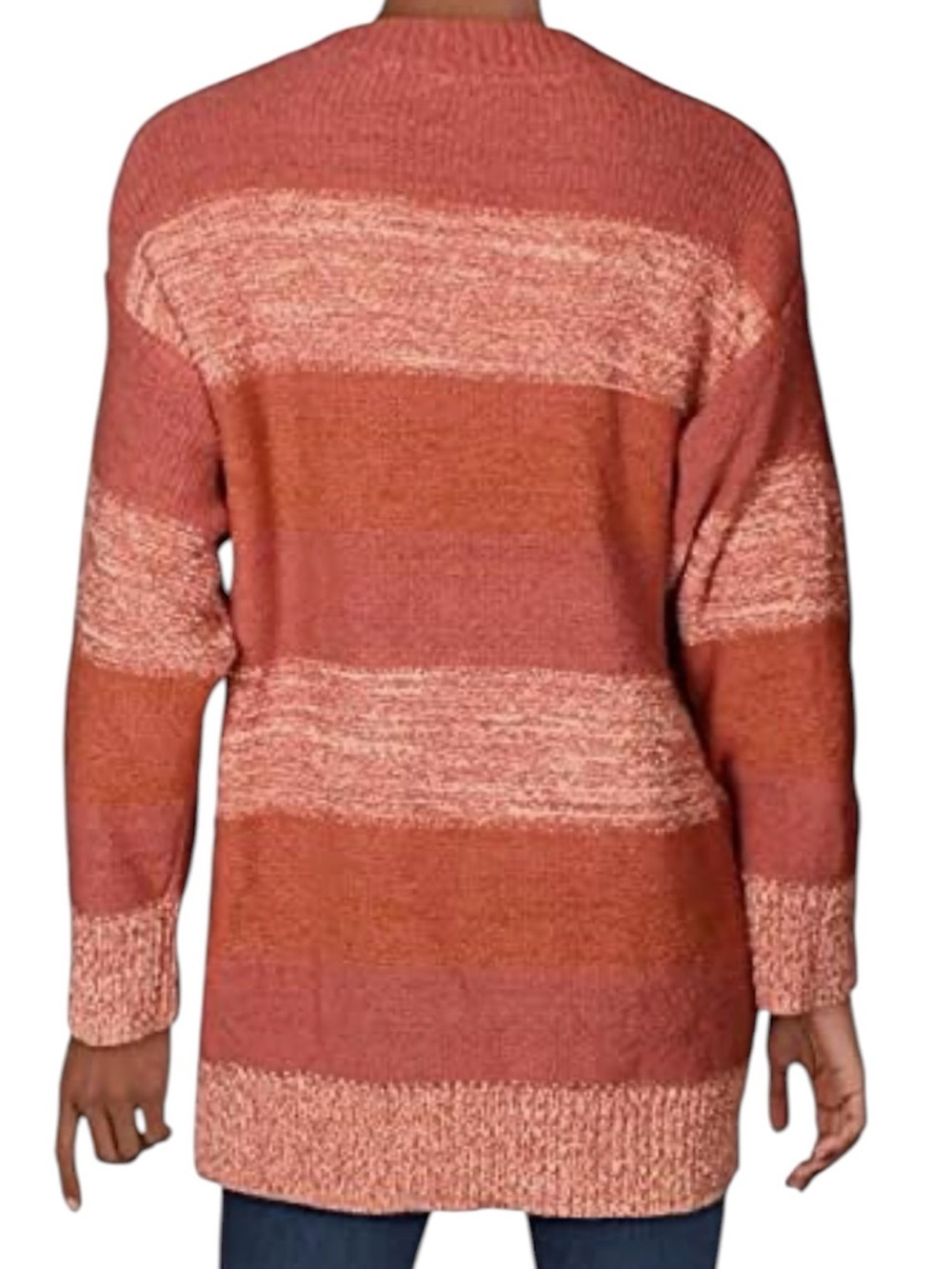 Free People Southport Beach Cardigan Chunky Knit Oversized In Blushes Combo XS - Picture 2 of 14